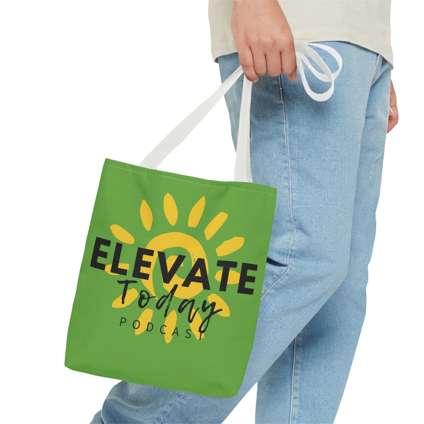 Elevate Today Adult Tote Bag by Chris Thompkins - Summer Green