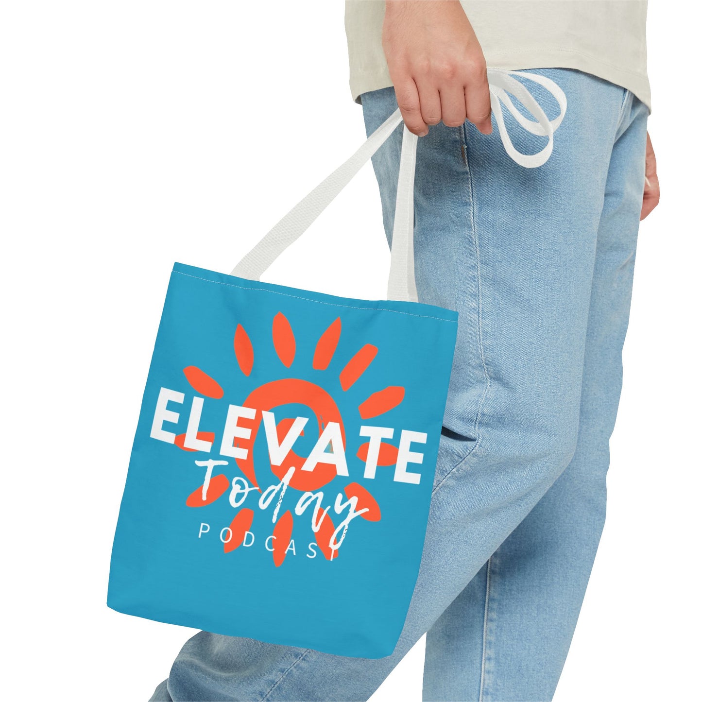 Elevate Today Adult Tote Bag by Chris Thompkins - Summer Turquoise