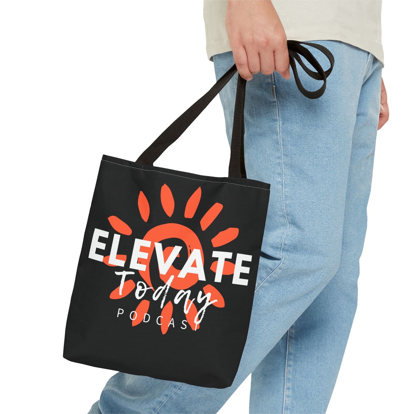 Elevate Today Adult Tote Bag by Chris Thompkins - Basic, Black