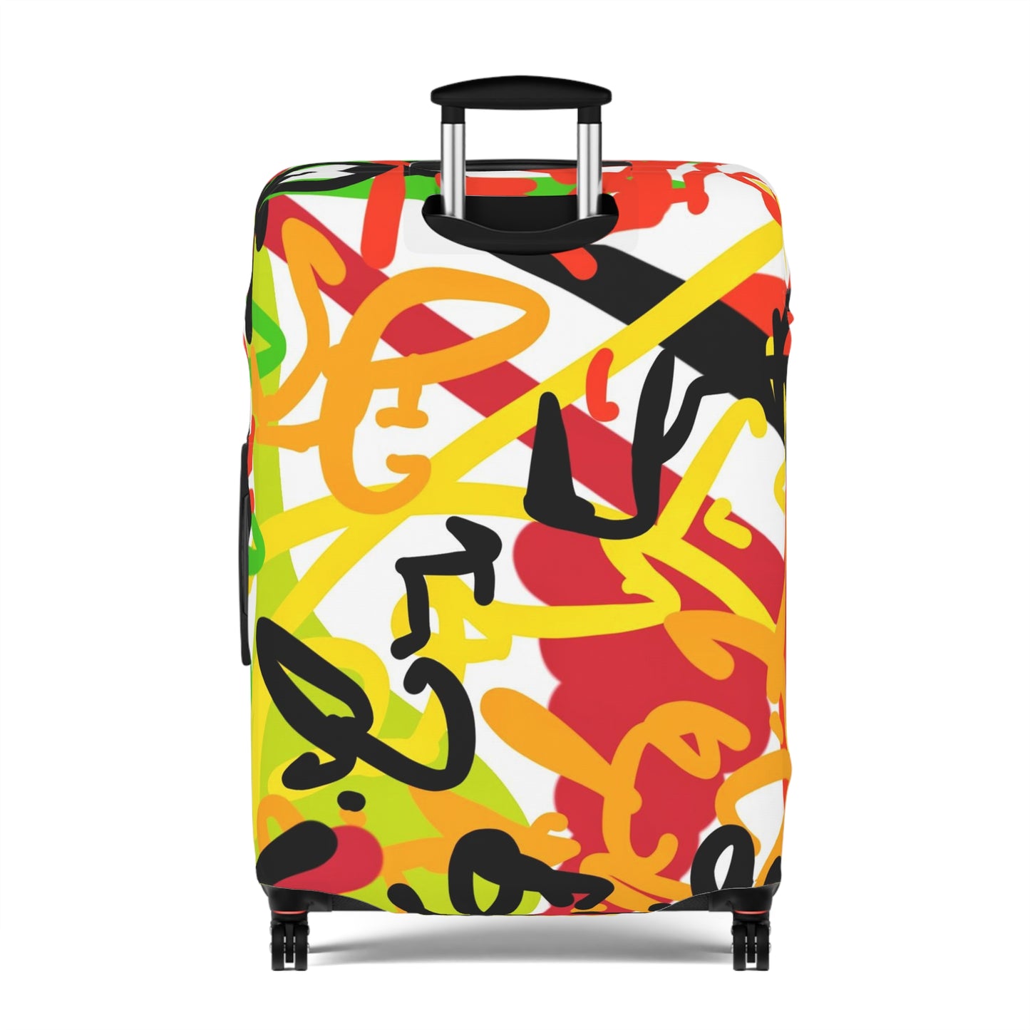 Squiggly Luggage Cover by Chris Thompkins