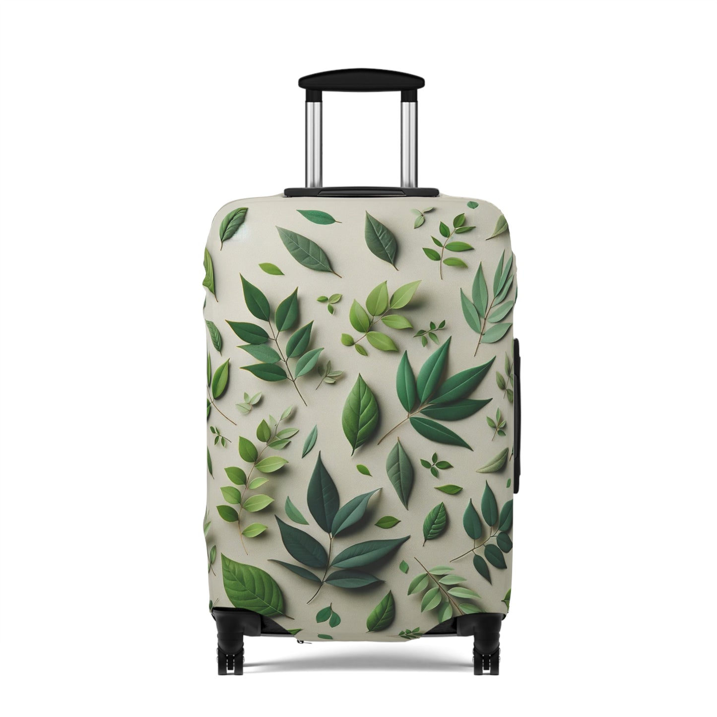 Green Leaf Luggage Cover by Chris Thompkins