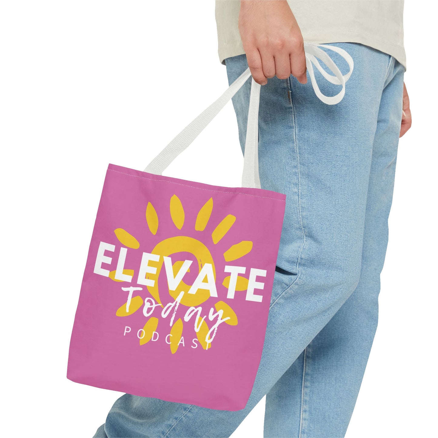 Elevate Today Adult Tote Bag by Chris Thompkins - Summer Pink