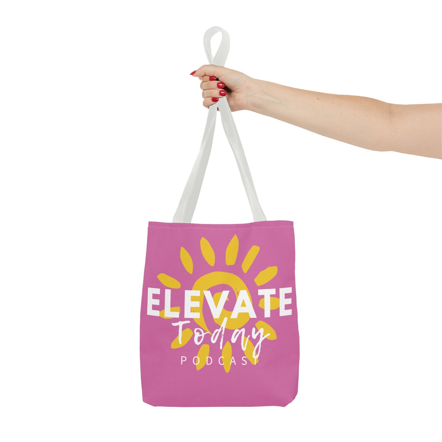 Elevate Today Adult Tote Bag by Chris Thompkins - Summer Pink