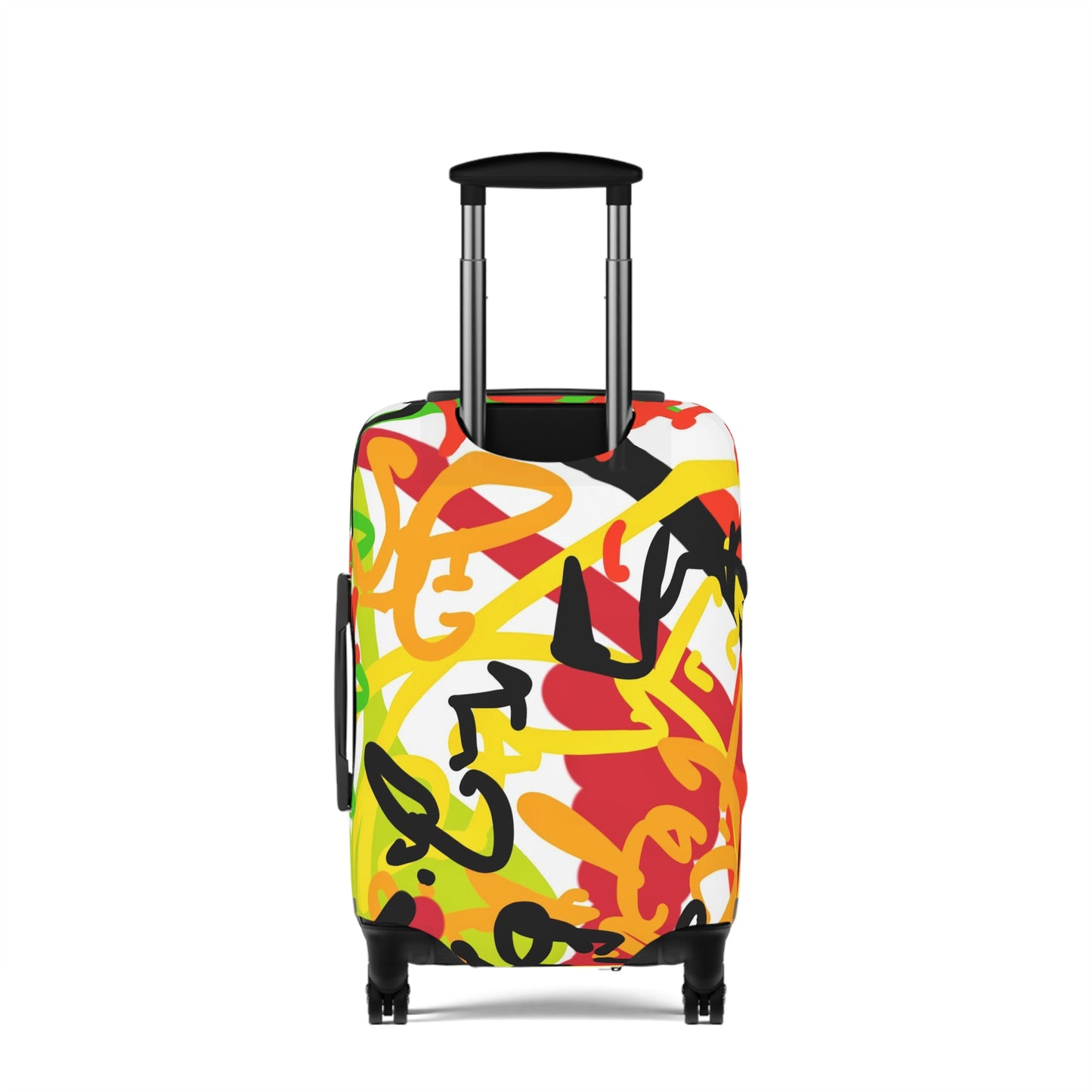 Squiggly Luggage Cover by Chris Thompkins