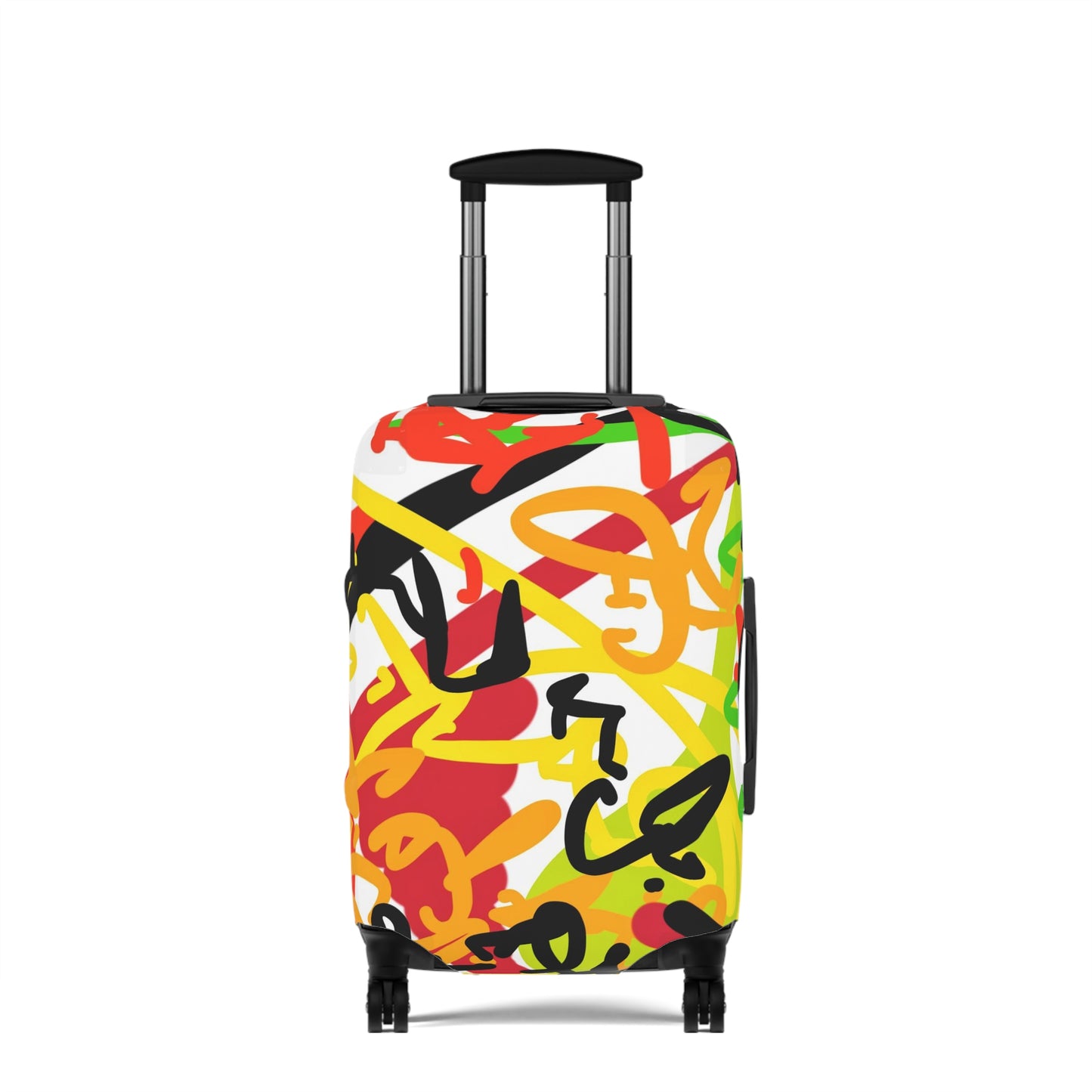 Squiggly Luggage Cover by Chris Thompkins