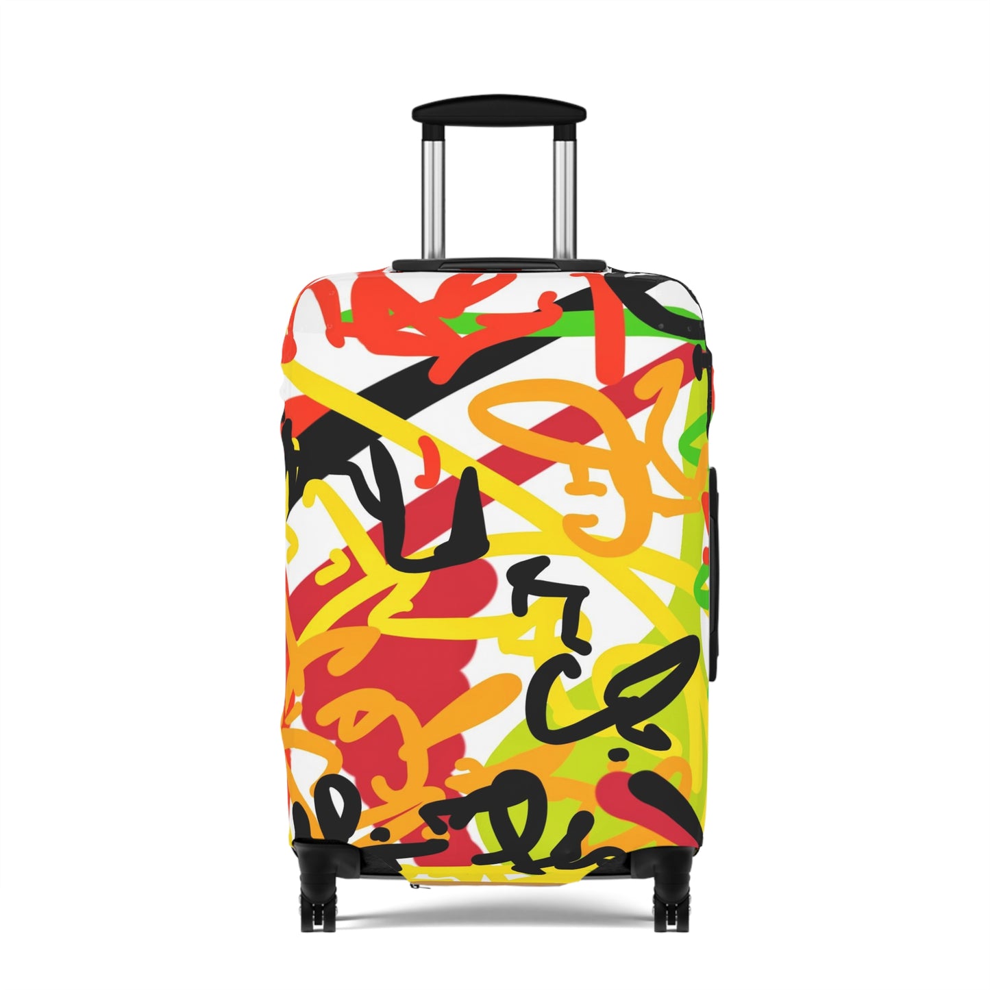 Squiggly Luggage Cover by Chris Thompkins