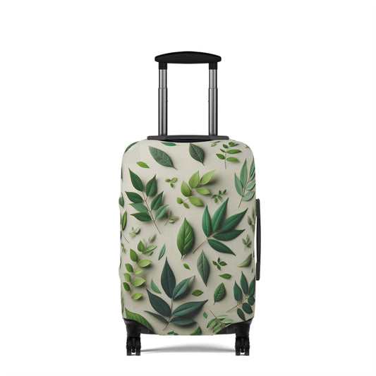 Green Leaf Luggage Cover by Chris Thompkins