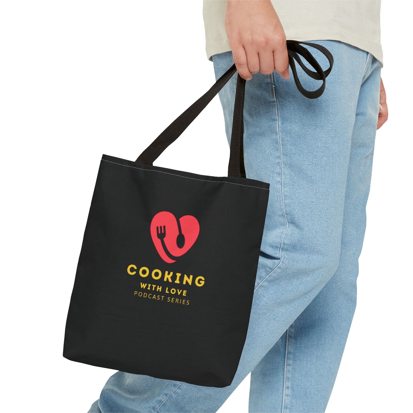 Cooking with Love Adult Tote Bag by Chris Thompkins - Basic Black