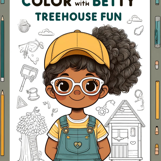 Fixer Up Kids: Betty's Treehouse 8 page Coloring Book - Digital Download - Chris Thompkins