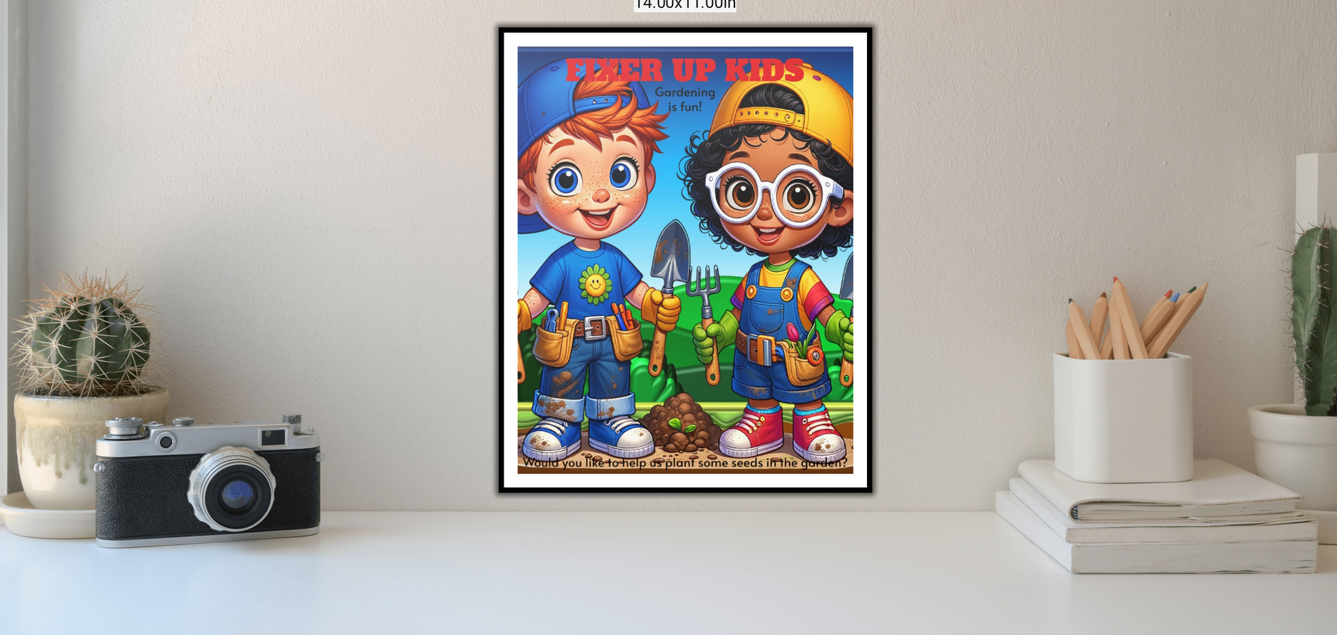 Fixer up kids: Betty and Tommy garden adventure prints - Chris Thompkins