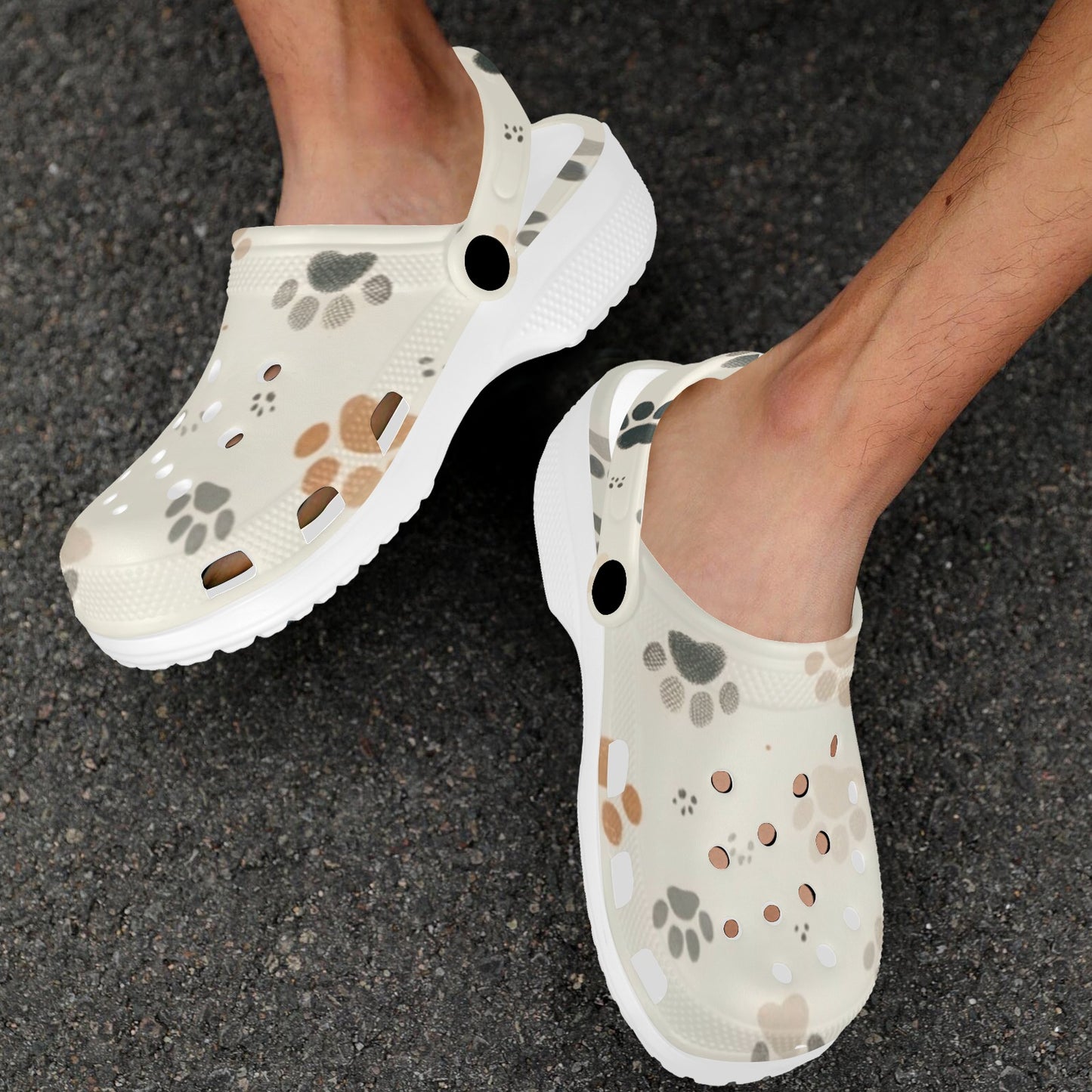 Paw Prints Foam Crocs for Adults - Chris Thompkins