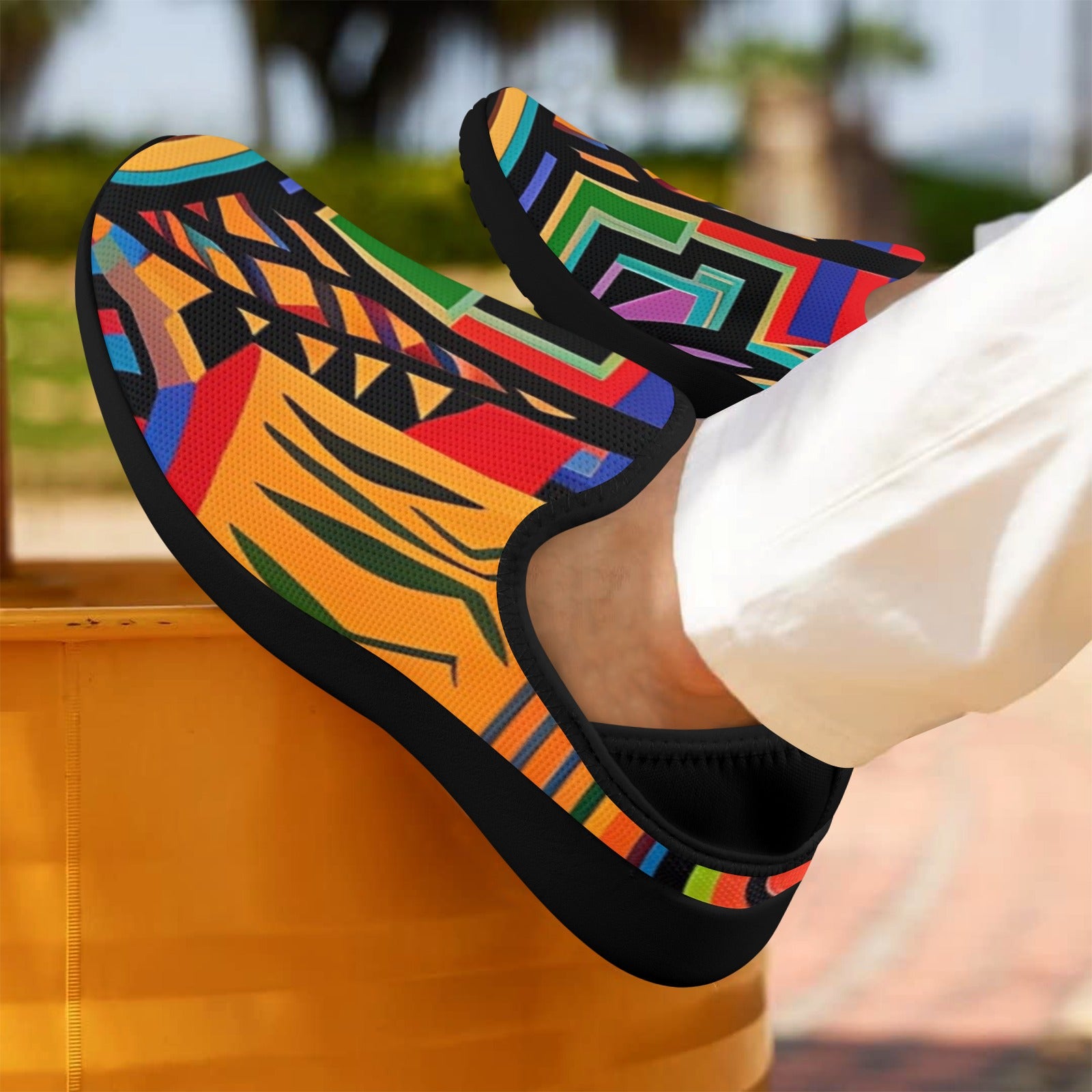 Savannah Sunset Fly Weave Drop-in Heel Sneakers for Men - Chris Thompkins