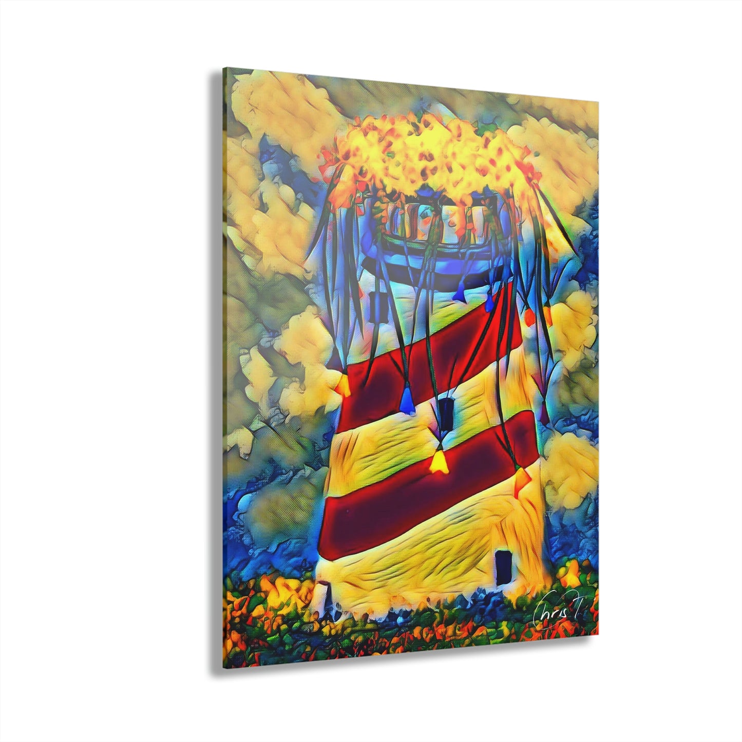Jubilant Lighthouse Acrylic  Print - Chris Thompkins 